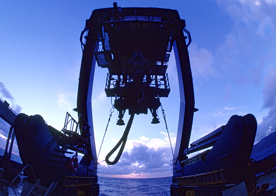 R/V Atlantis a-frame