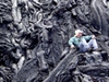 Adam Soule sits on his throne of lava.