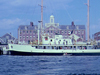 M/V Calypso at the WHOI dock, circa 1959.