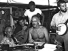 Ship mates get together for a music session aboard Yamacraw, circa 1957.