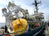 R/V Oceanus departure to cruise to and back from Bermuda.