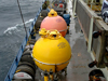 Science equipment on the deck of R/V Oceanus, sailing out to CLIMODE experiment site.