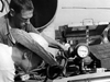 Dick Edwards and Dick Leahy working with core onboard Atlantis, circa 1959.