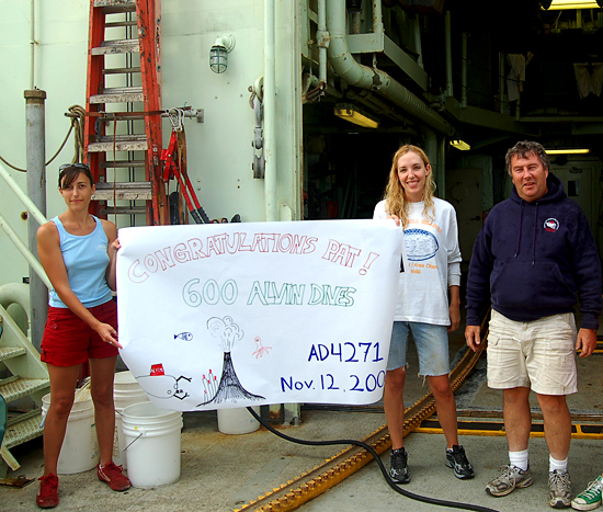 Alvin pilot Pat Hickey's 600th dive