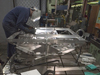 WHOI welder Geoff Ekblaw custom fabricates oceanographic instrumentation from engineering drawings.
