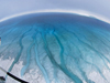 Helicopter view of lake.