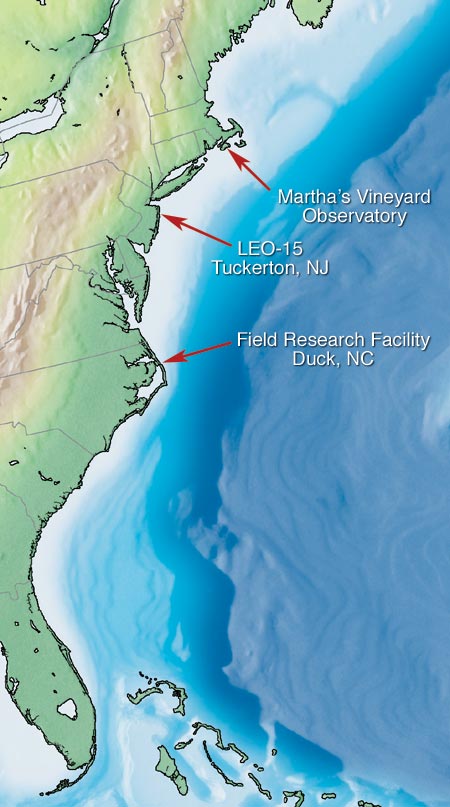 three observatories on east coast