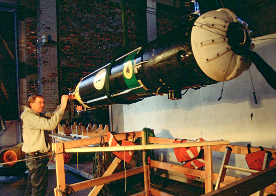 Tom Austin with New York REMUS TIV inspection vehicle.