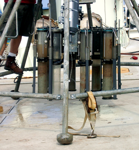 Detail of multi corer tripod