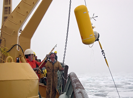 moored profiler in beaufort sea