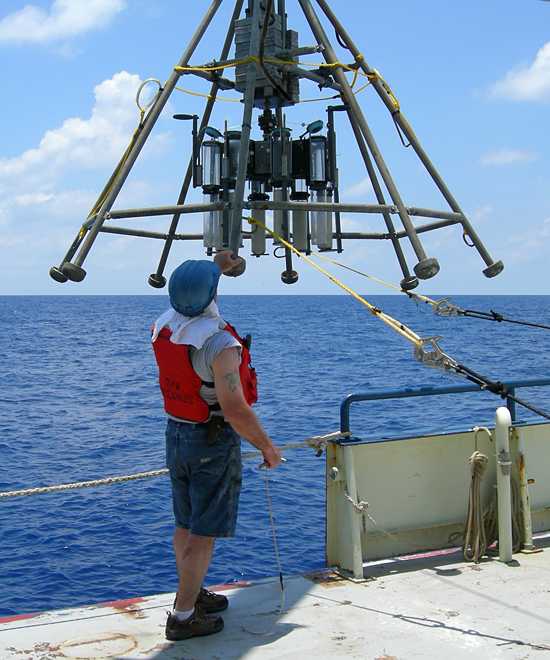 deployment of a multi-corer