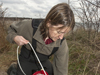 ann mulligan working in the field