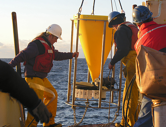 sediment trap deployment