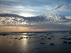 Arctic summer sun