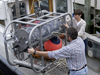 FlowCytobot being loaded onto Mytilus