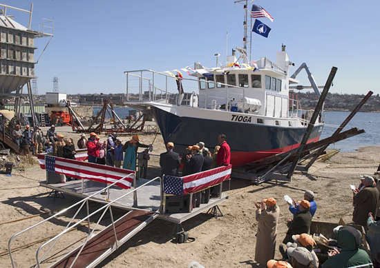 Christening of R/V Tioga.