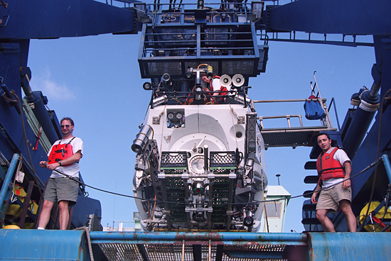 view of atlantis from below the transom
