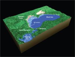 Black Sea 80 m below present sea level
