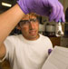 Eric Montie in the lab