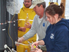 In the chilly South Atlantic aboard the NOAA ship Ronald H. Brown, WHOI graduate student Naomi Levine and colleagues worked around the clock for weeks.