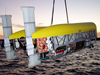 Nereus HROV shown here in AUV mode during initial dock test.