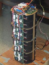 Tunnel inspection vehicle battery