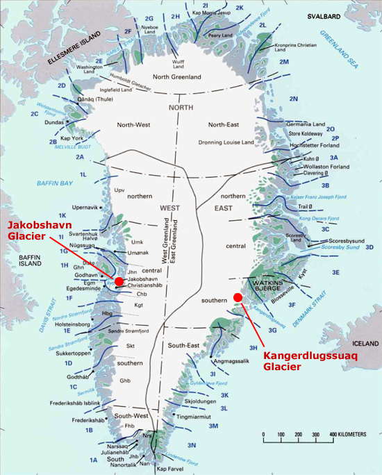 Material found in in Laden 39 s. Baffin Bay, an ice-laden body