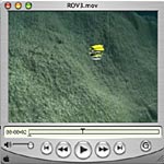 Descending in ROV mode