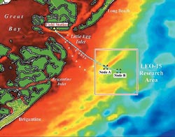 map of LEO's subseafloor cable