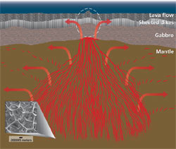How is ocean crust made?