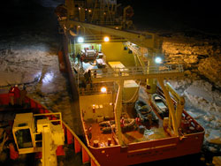 unprecedented cruise into the winter pack ice off Antarctica.