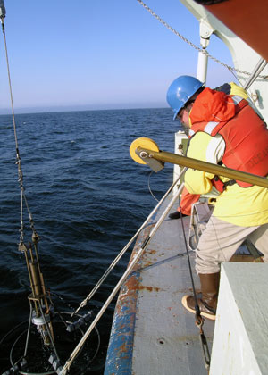  recover a sediment core