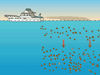 Removing harmful algal blooms with clay.