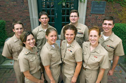 Nine U.S. Navy officers are pursuing graduate degrees in the MIT/WHOI Joint Program through a special arrangement between the institutions