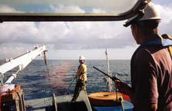 WHOI-led research team injected harmless Rhodamine WT dye into the ocean