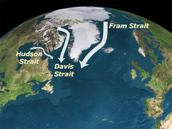 map of arctic region. Arctic region contains a large