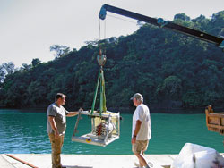 installing ocean observatory off Panama