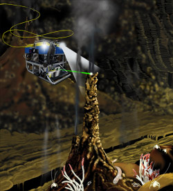 Jason ROV holding a LIBS sensor