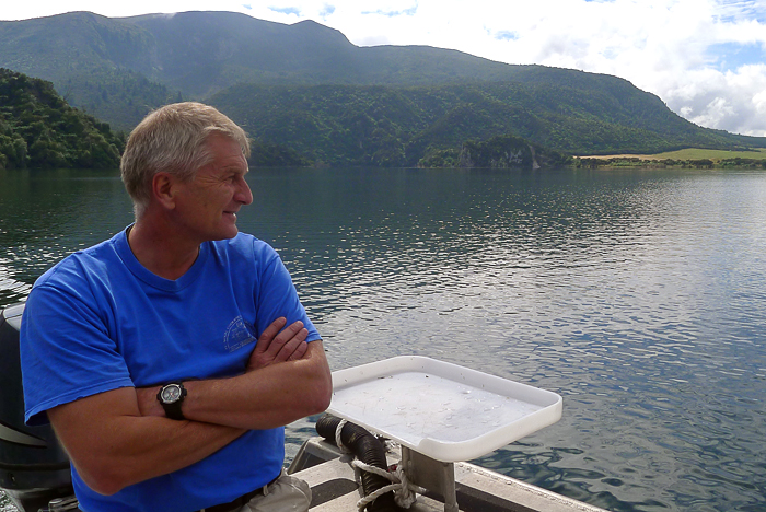 Cornel de Ronde at Lake Rotomahana, 2011