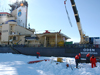 Working on ice just off the ship Oden.