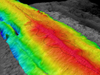 lava flow sonar image