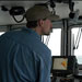 Captain Ken Houtler guides Tioga from the dock at Woods Hole