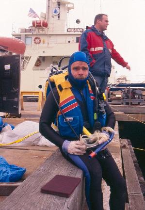 Diving at the pier near Oceanus