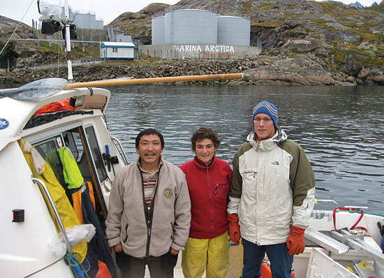 WHOI researchers in Greenland