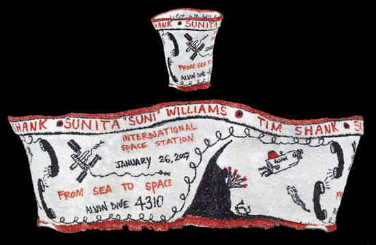 Sunita Williams pressured styrofoam cup.