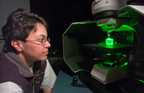 Sheri White to develop a laser Raman spectrometers