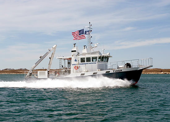 The research vessel Tioga.