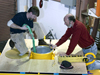 GumbyMoor buoy is being built in the shop by Michael McCarthy and Neil McPhee
