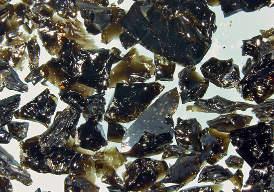 volcanic glass fragments