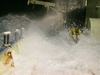 Wave washover onto R/V Knorr